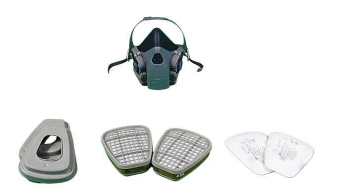 3M™ Half Facepiece Reusable Respirator 7503 Large - Image 2
