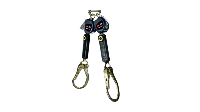 3M™ DBI-SALA® Nano-Lok™ Personal Twin-Leg Self Retracting Lifeline, Web Aluminum Snap Hook, 3100548
