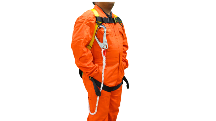Duratect Full Body Harness plus lanyard Shock absorbing single hook - Image 2