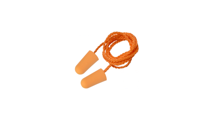 Duratect PU Foam Earplug, with nylon cord