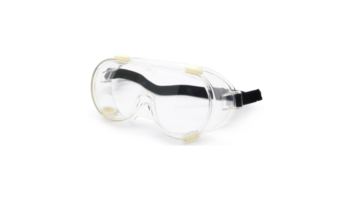 Duratect PC lens with PVC frame & elastic strap, Anti fog Safety Googles