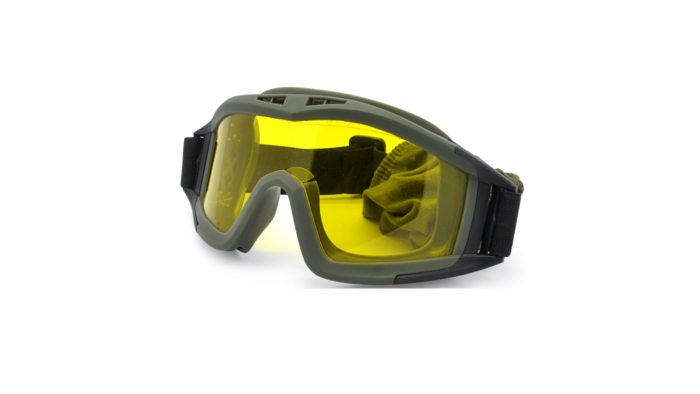 Duratect Safety Googles, Military Use, Yellow Lens