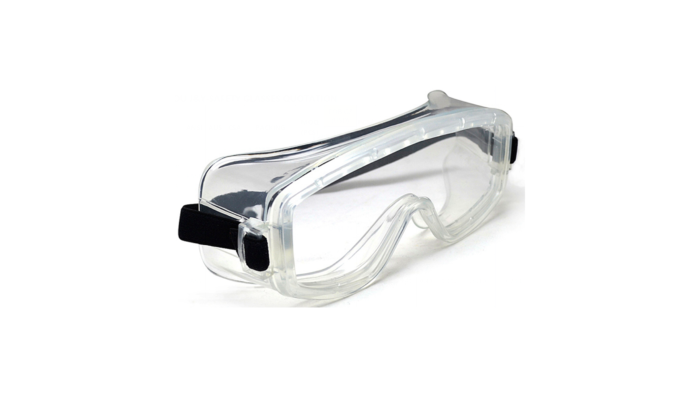 Duratect PC lens with PVC frame & elastic strap Impact Res. Safety Googles