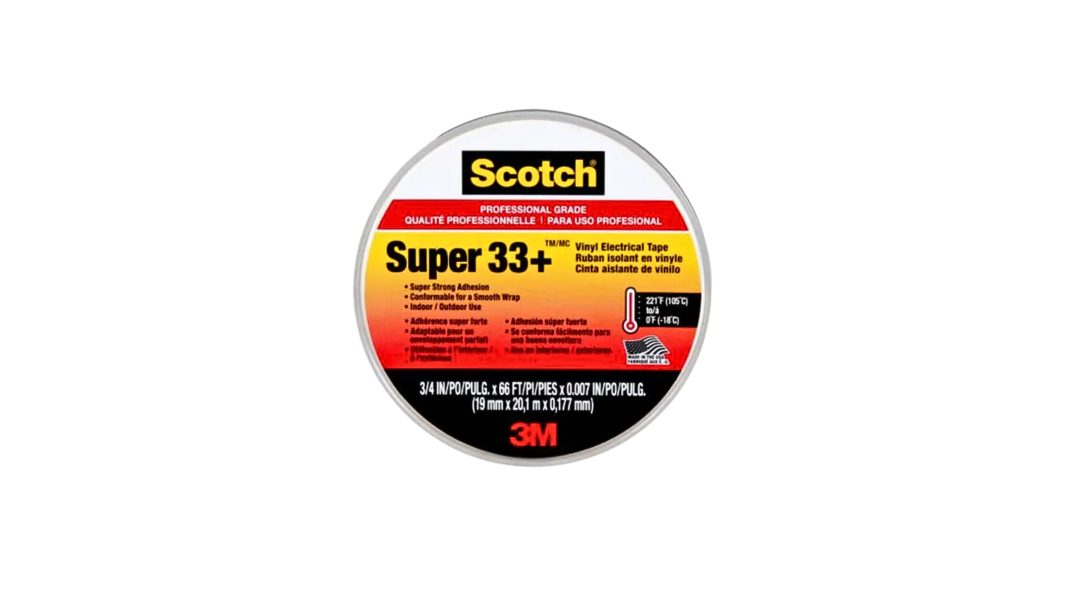 Scotch® Super 33+™ Vinyl Electrical Tape